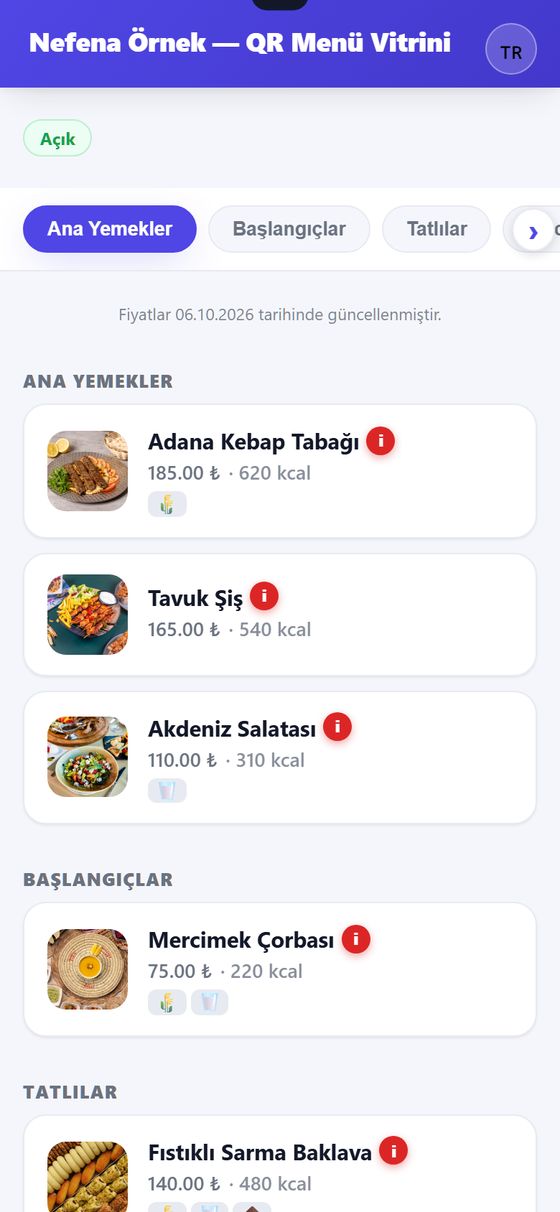 QR Menü